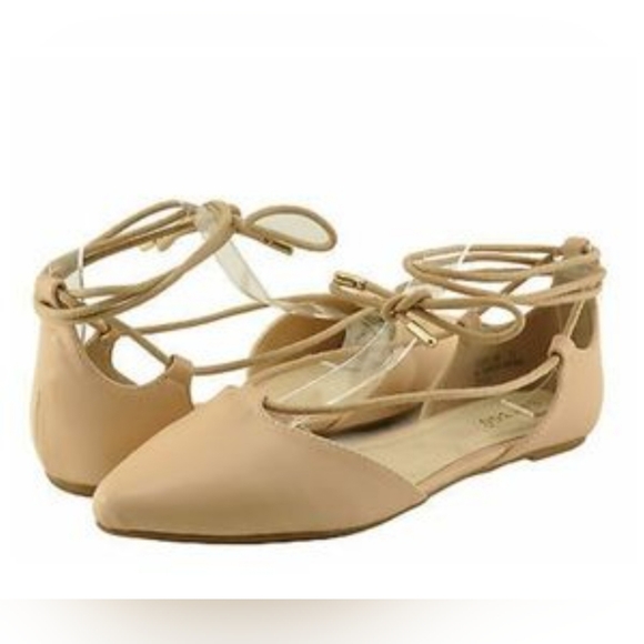 Bamboo Shoes Tie Flats - Picture 2 of 5